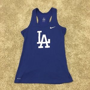 Dodgers Nike dri-fit women’s racer back tank large